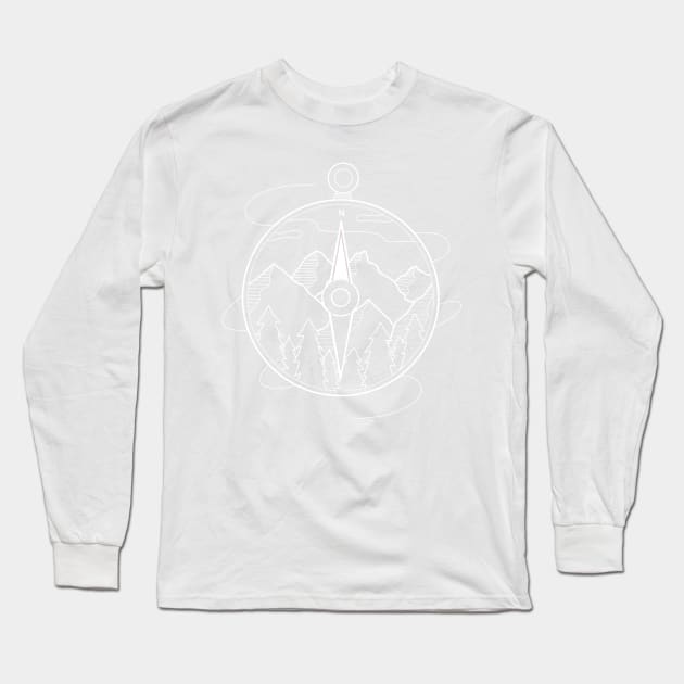 Compass P R t shirt Long Sleeve T-Shirt by LindenDesigns